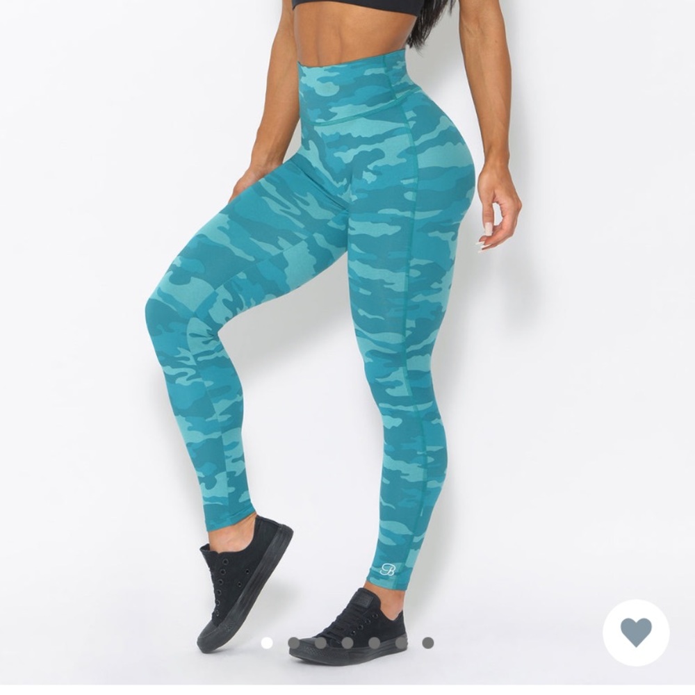 Blue Camo Bombshell Sportswear Leggings Small